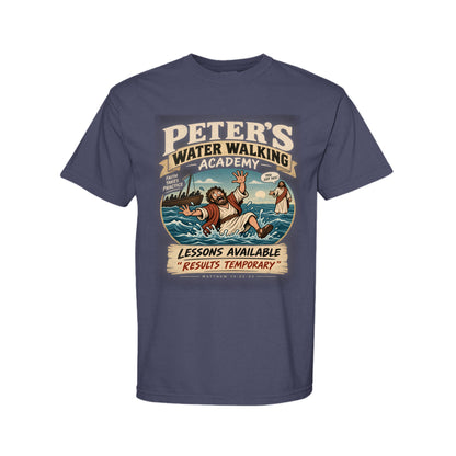 Peter's Water Walking Academy Funny Christian T-Shirt