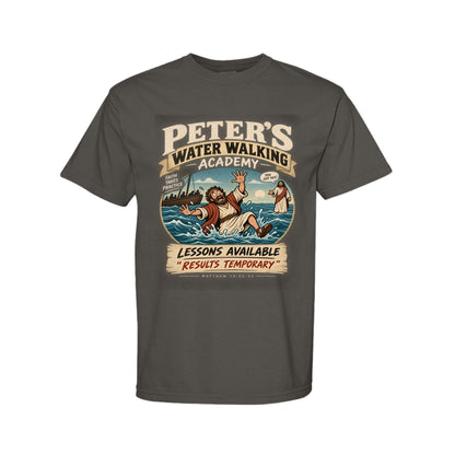 Peter's Water Walking Academy Funny Christian T-Shirt