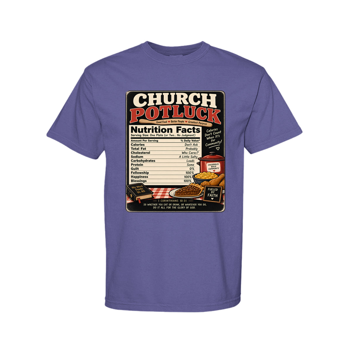 Church Potluck Funny Christian T-Shirt