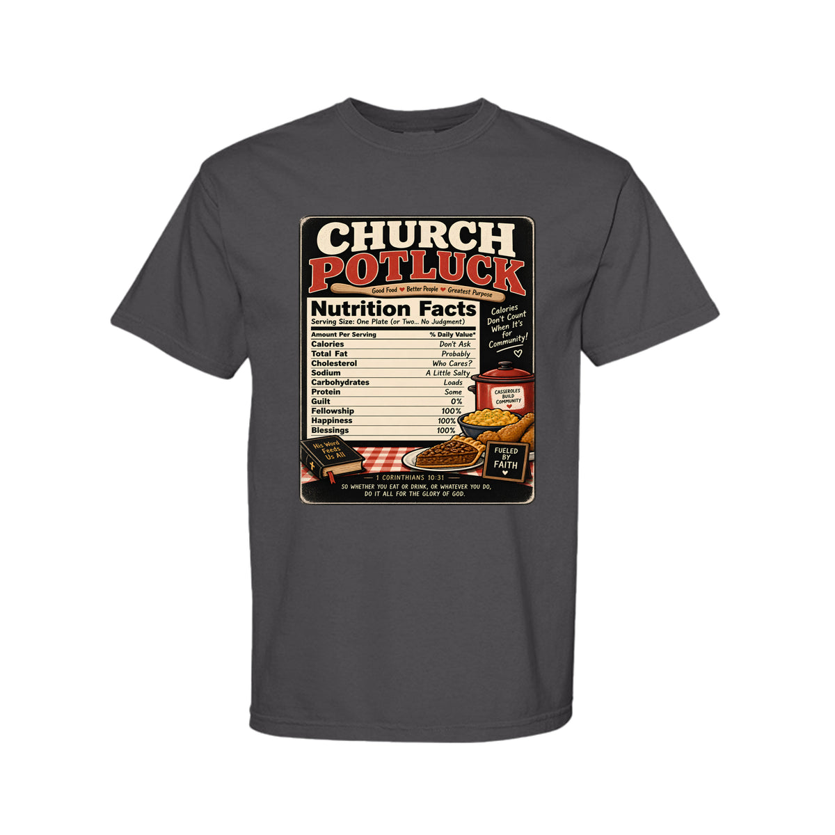Church Potluck Funny Christian T-Shirt