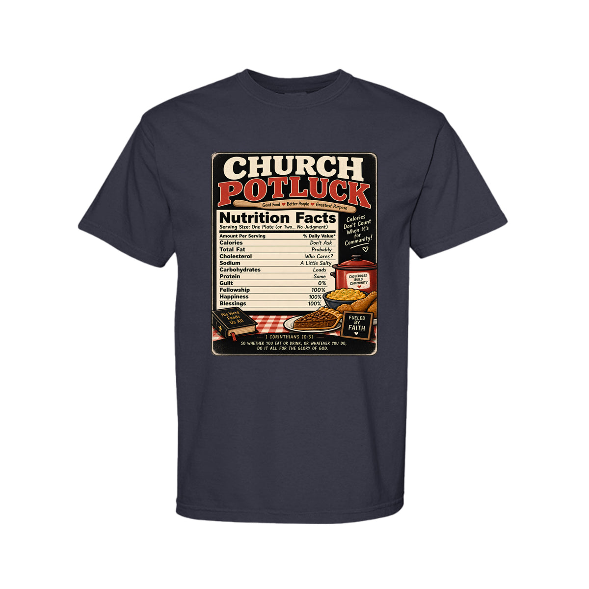 Church Potluck Funny Christian T-Shirt