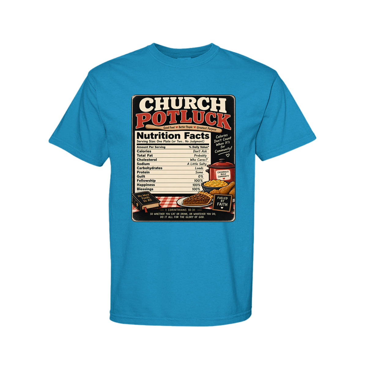 Church Potluck Funny Christian T-Shirt