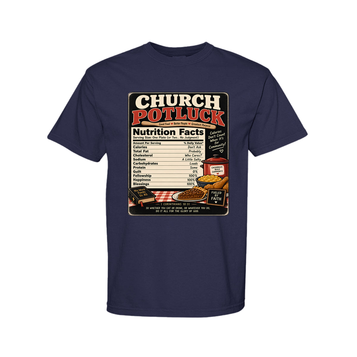 Church Potluck Funny Christian T-Shirt