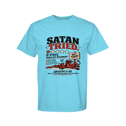Satan Tried Zero Stars Funny Christian T-Shirt