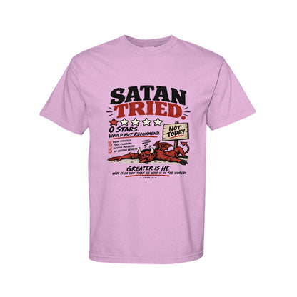 Satan Tried Zero Stars Funny Christian T-Shirt
