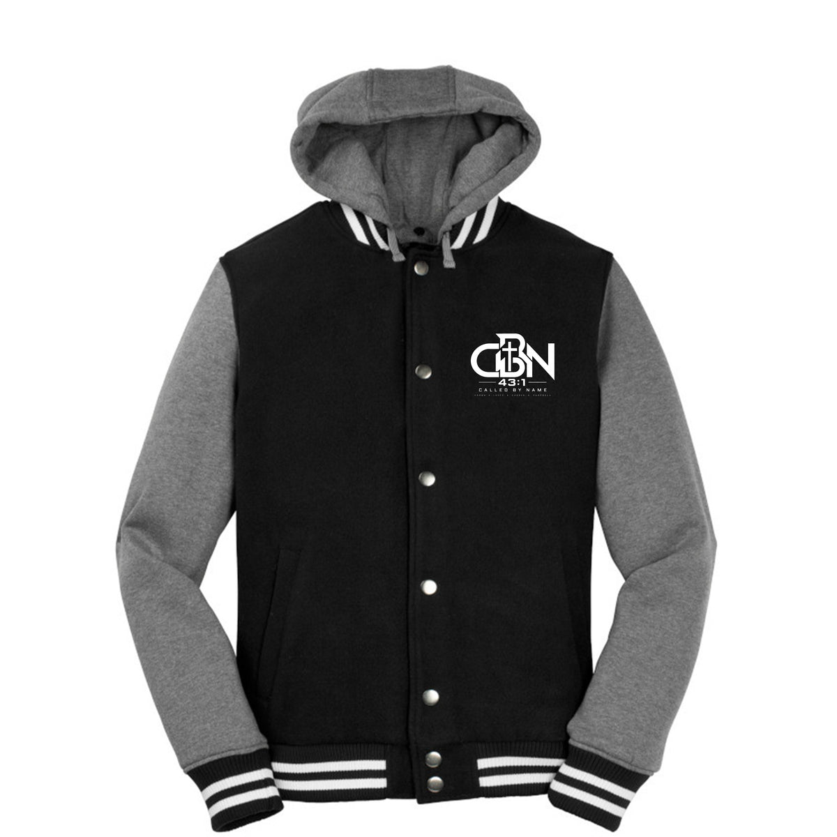 CBN 43:1 Christian letterman jacket, Called By Name Collection, back