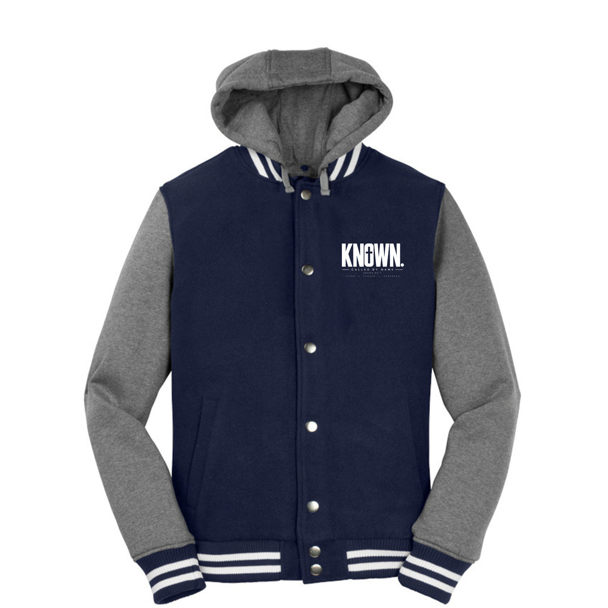 KNOWN Christian letterman jacket, Isaiah 43:1