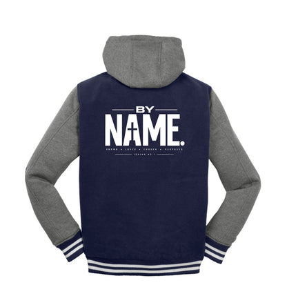 BY NAME Christian letterman jacket, Isaiah 43:1