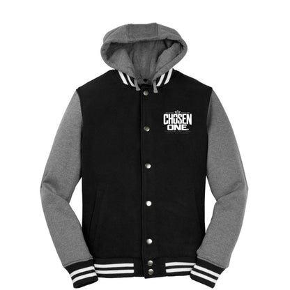 CHOSEN ONE Christian letterman jacket, 1 Peter 2:9, back