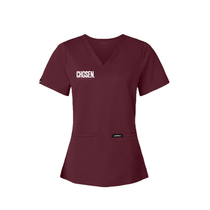 CHOSEN women's Christian scrub top, 1 Peter 2:9