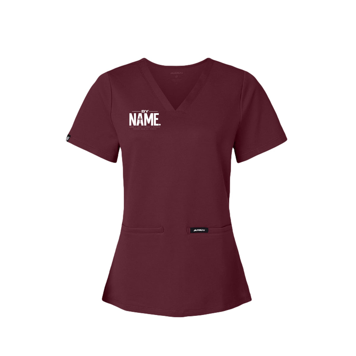 BY NAME women's Christian scrub top, Isaiah 43:1