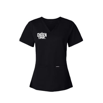 CHOSEN ONE women's Christian scrub top, 1 Peter 2:9