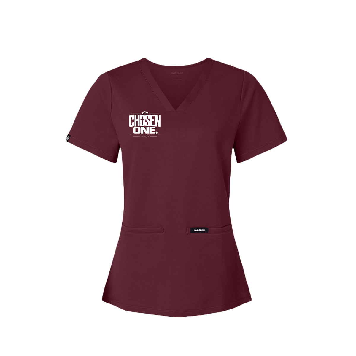 CHOSEN ONE women's Christian scrub top, 1 Peter 2:9