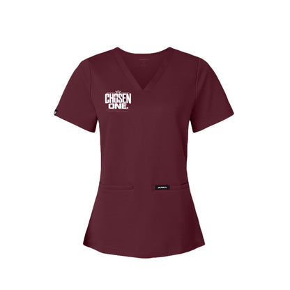 CHOSEN ONE women's Christian scrub top, 1 Peter 2:9