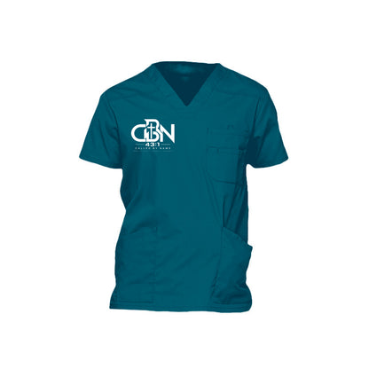 Called By Name men's Christian scrub top, Isaiah 43:1