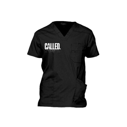 CALLED men's Christian scrub top, Isaiah 43:1
