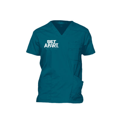 SET APART men's Christian scrub top, 1 Peter 2:9