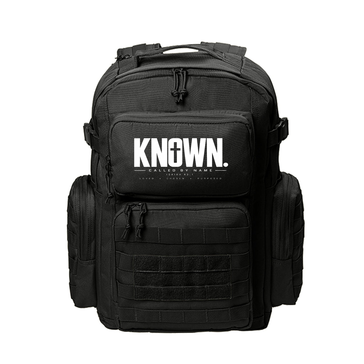 KNOWN Called By Name Christian laptop backpack, Isaiah 43:1