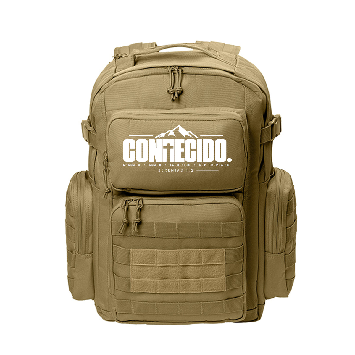 CONHECIDO Portuguese Christian laptop backpack, alternate view