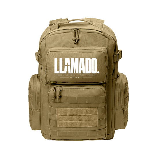 LLAMADO Spanish Christian laptop backpack, alternate view