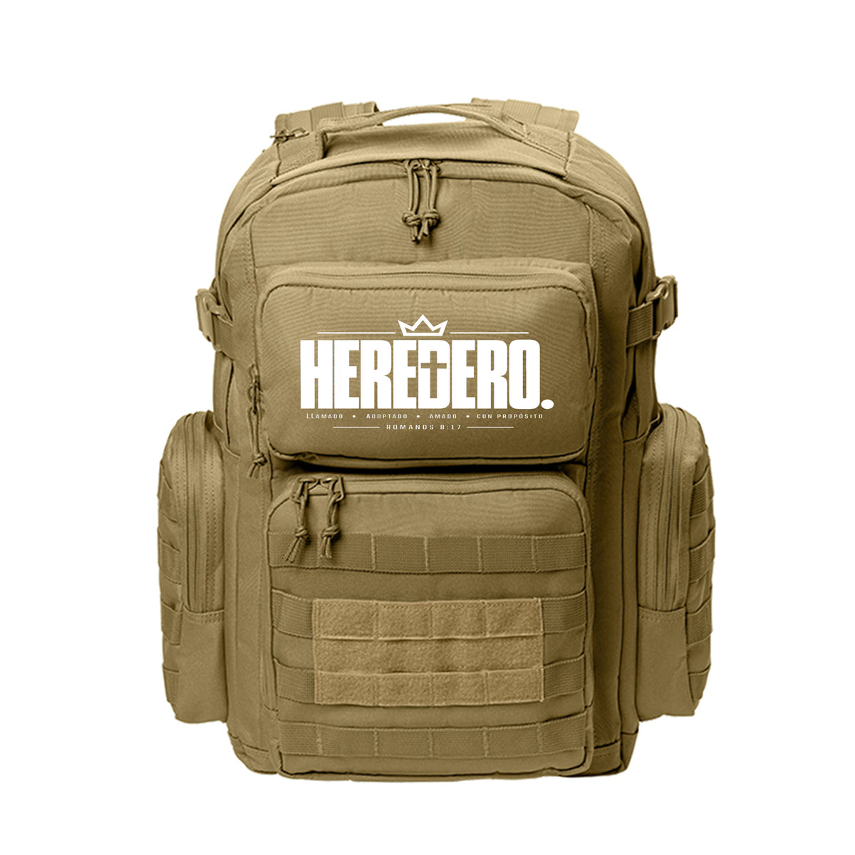 HEREDERO Spanish Christian laptop backpack, alternate view