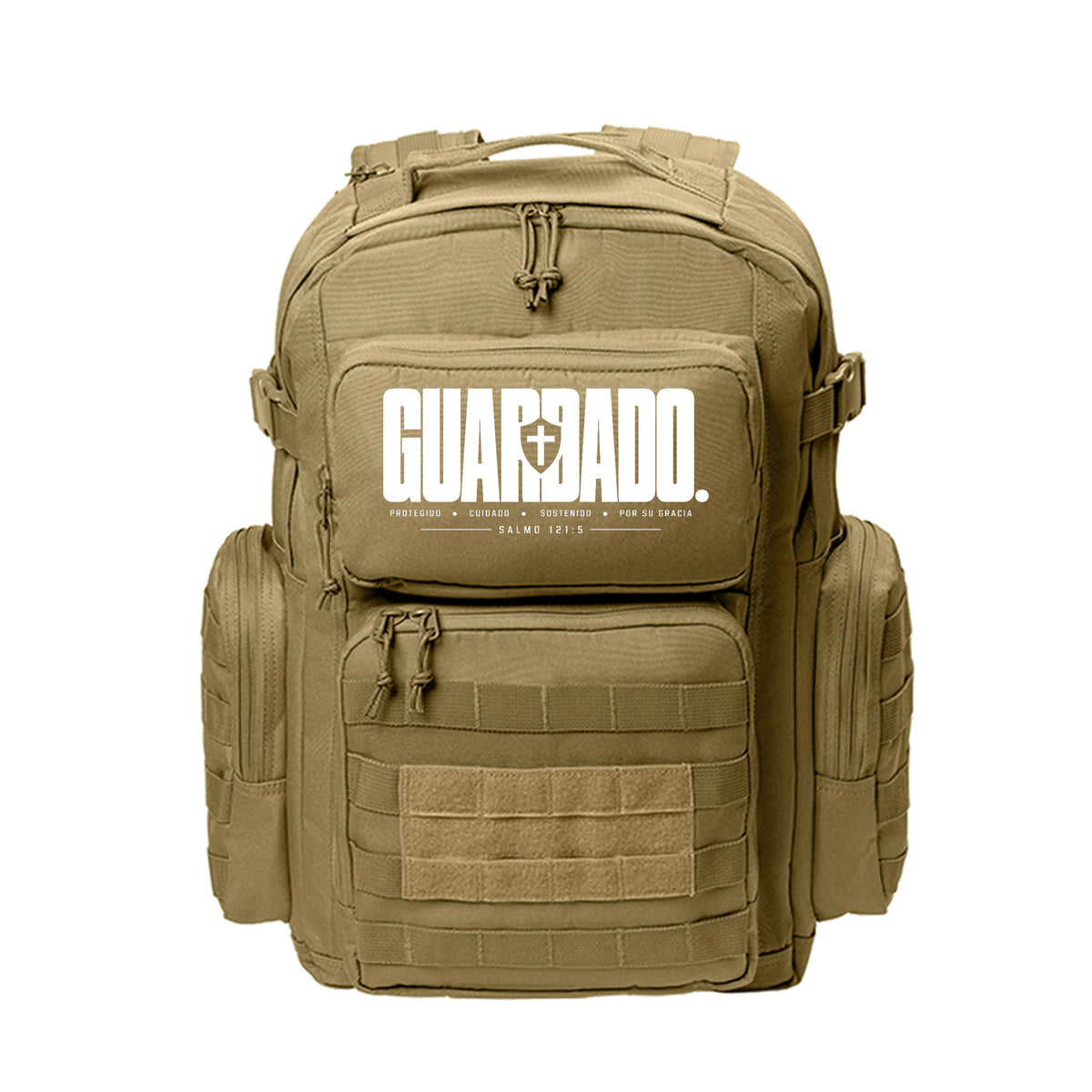 GUARDADO Spanish Christian laptop backpack, alternate view