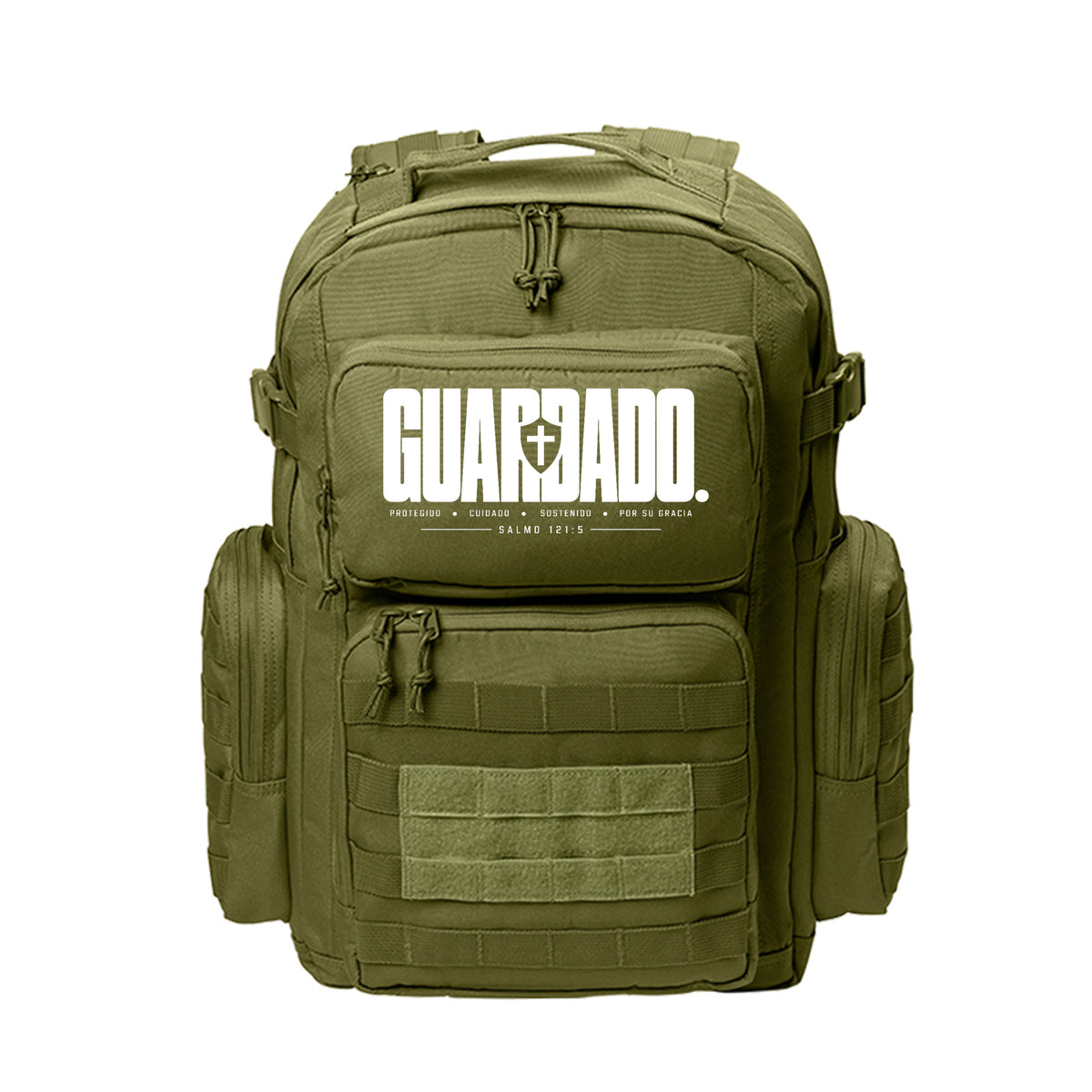 GUARDADO Spanish Bible verse backpack, alternate view