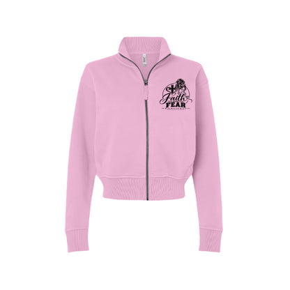 Faith Over Fear Isaiah 41:10 women's Christian zip jacket