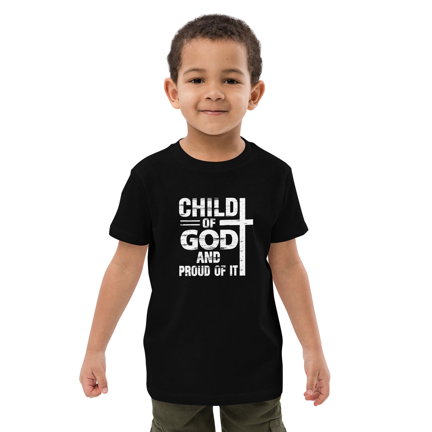 Child Of God And Proud Of It Youth Christian Organic cotton T-shirt