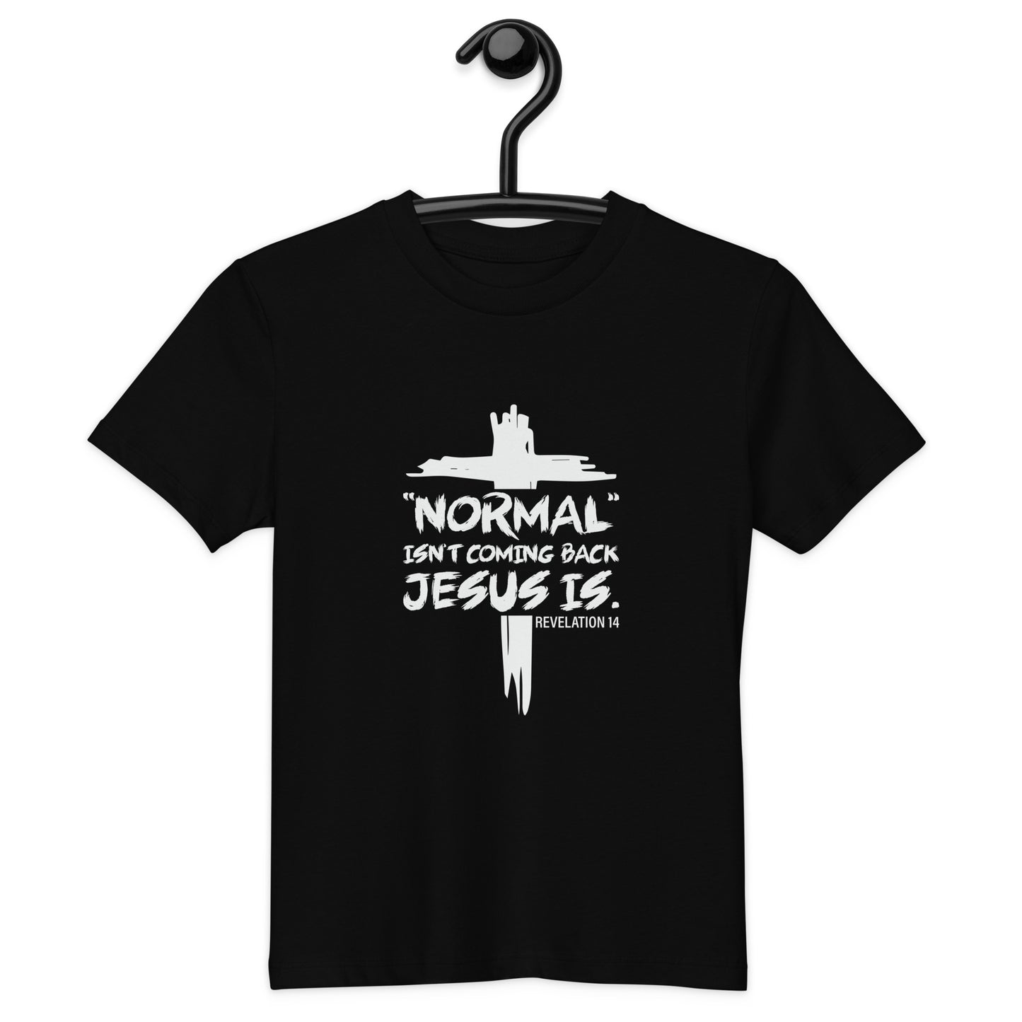 Normal Isn't Coming Back Jesus Is Youth Christian Organic cotton T-shirt