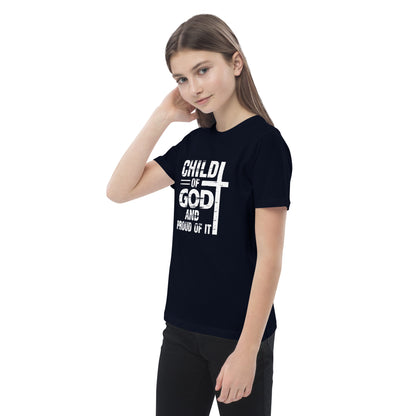 His Child And Proud Of It Youth Christian Organic cotton T-shirt