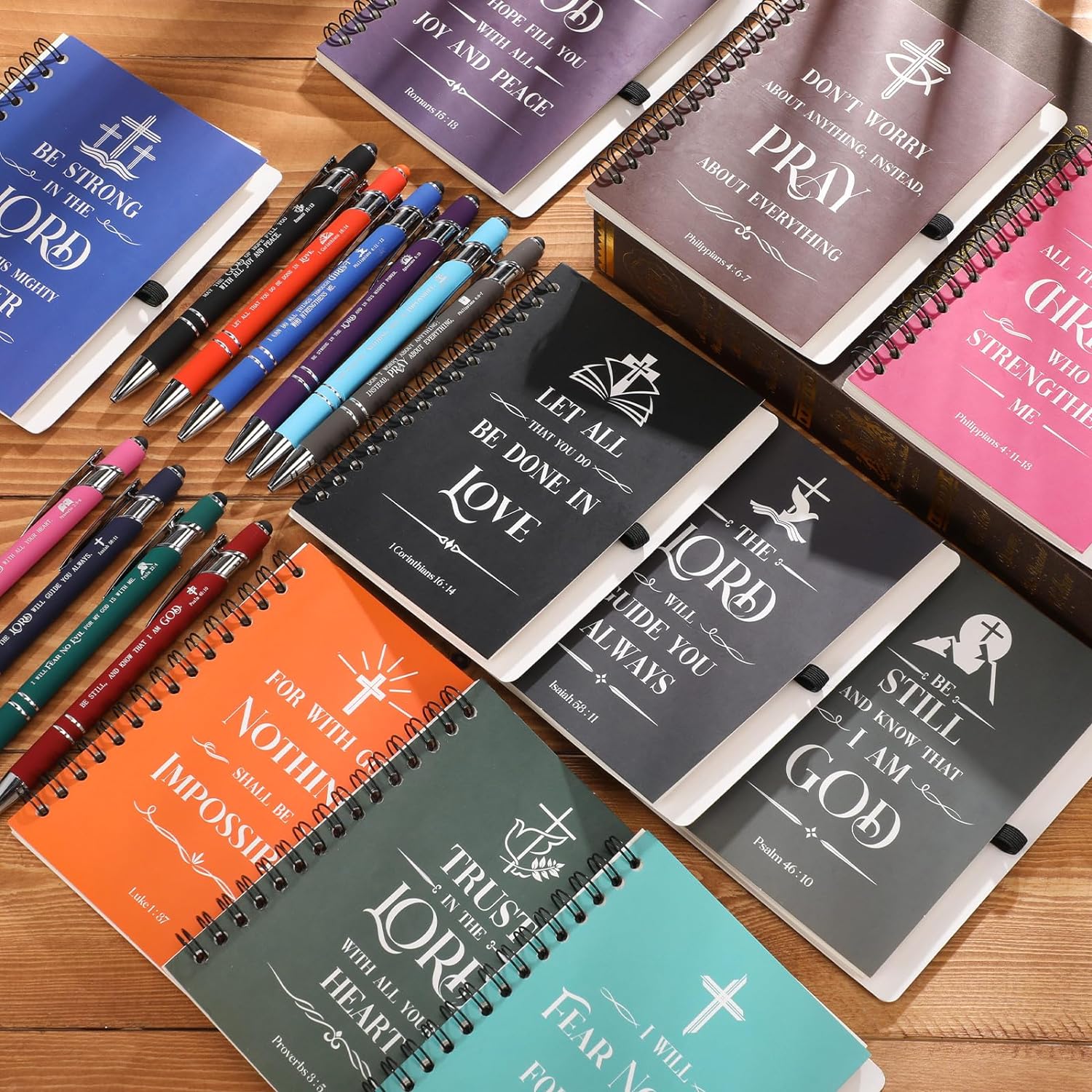 30 Sets of Journals w/ pens Christian Bible Verse Journals - ClaimedbyGodDesigns