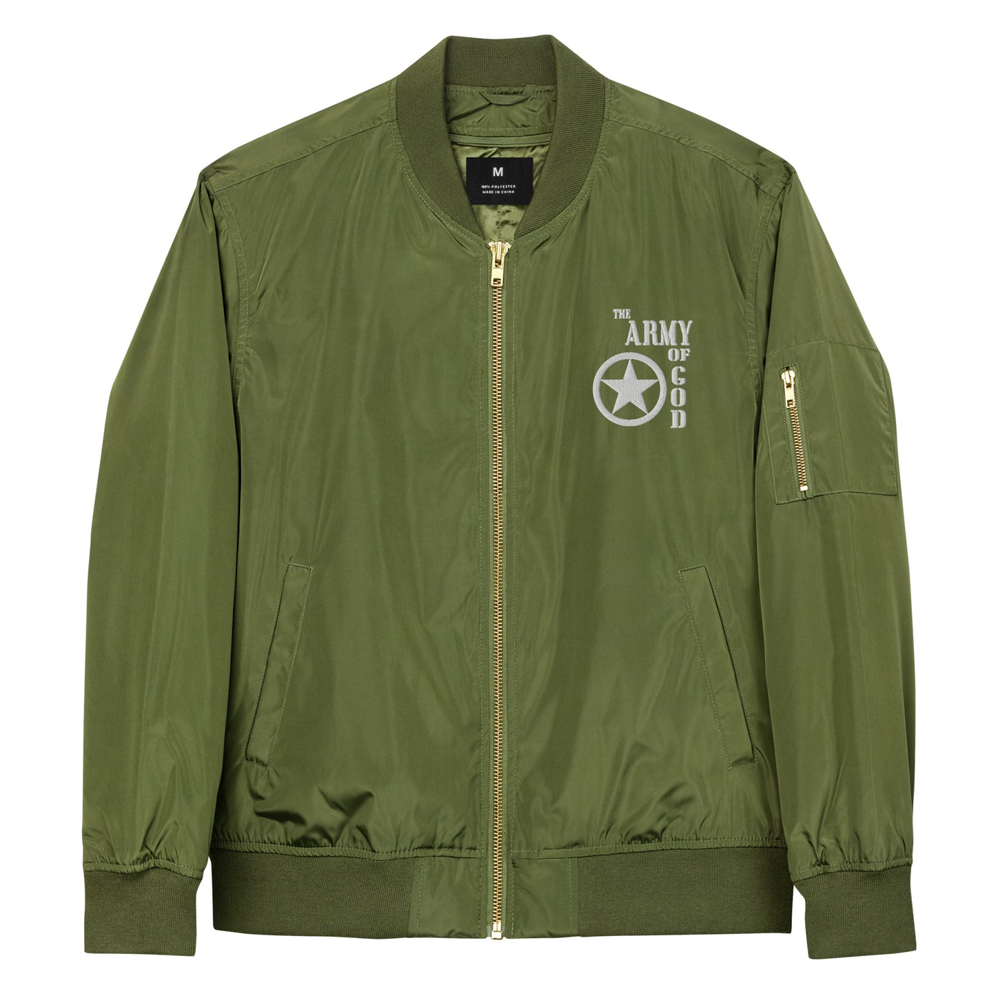 The Army Of God Unisex Christian Premium recycled bomber jacket