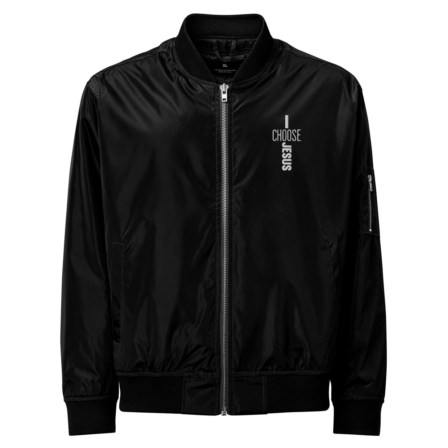 I Choose Jesus Unisex Christian Premium recycled bomber jacket