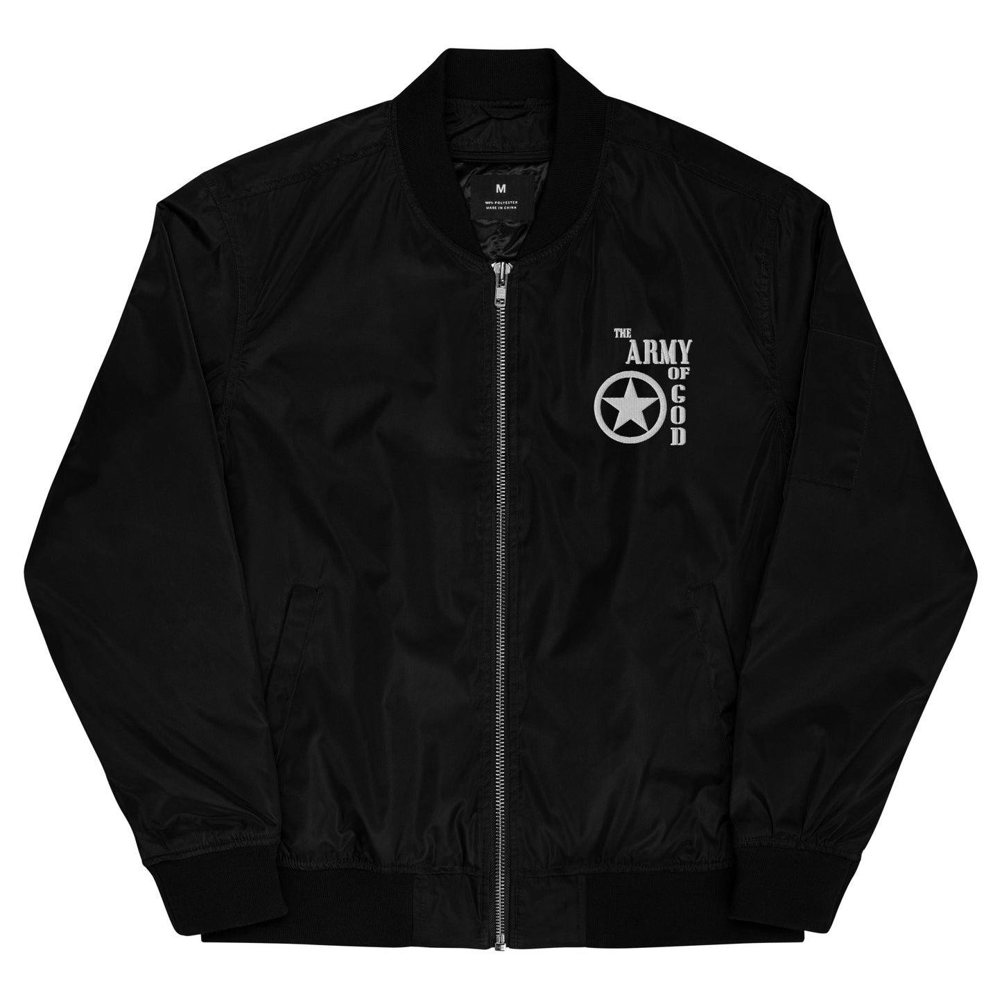 The Army Of God Unisex Christian Premium recycled bomber jacket