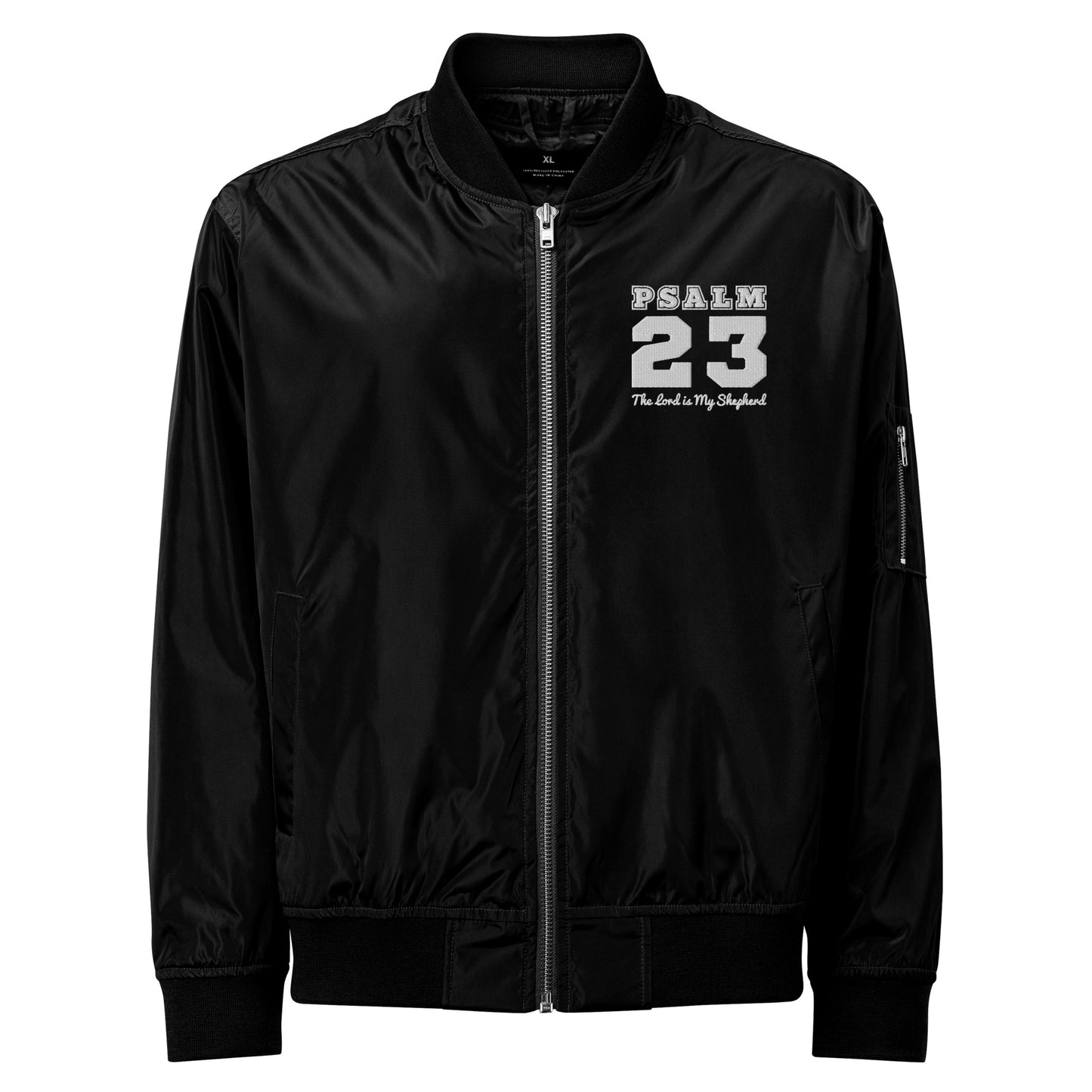 Psalm 23 The Lord Is My Shepherd Unisex Christian Premium recycled bomber jacket