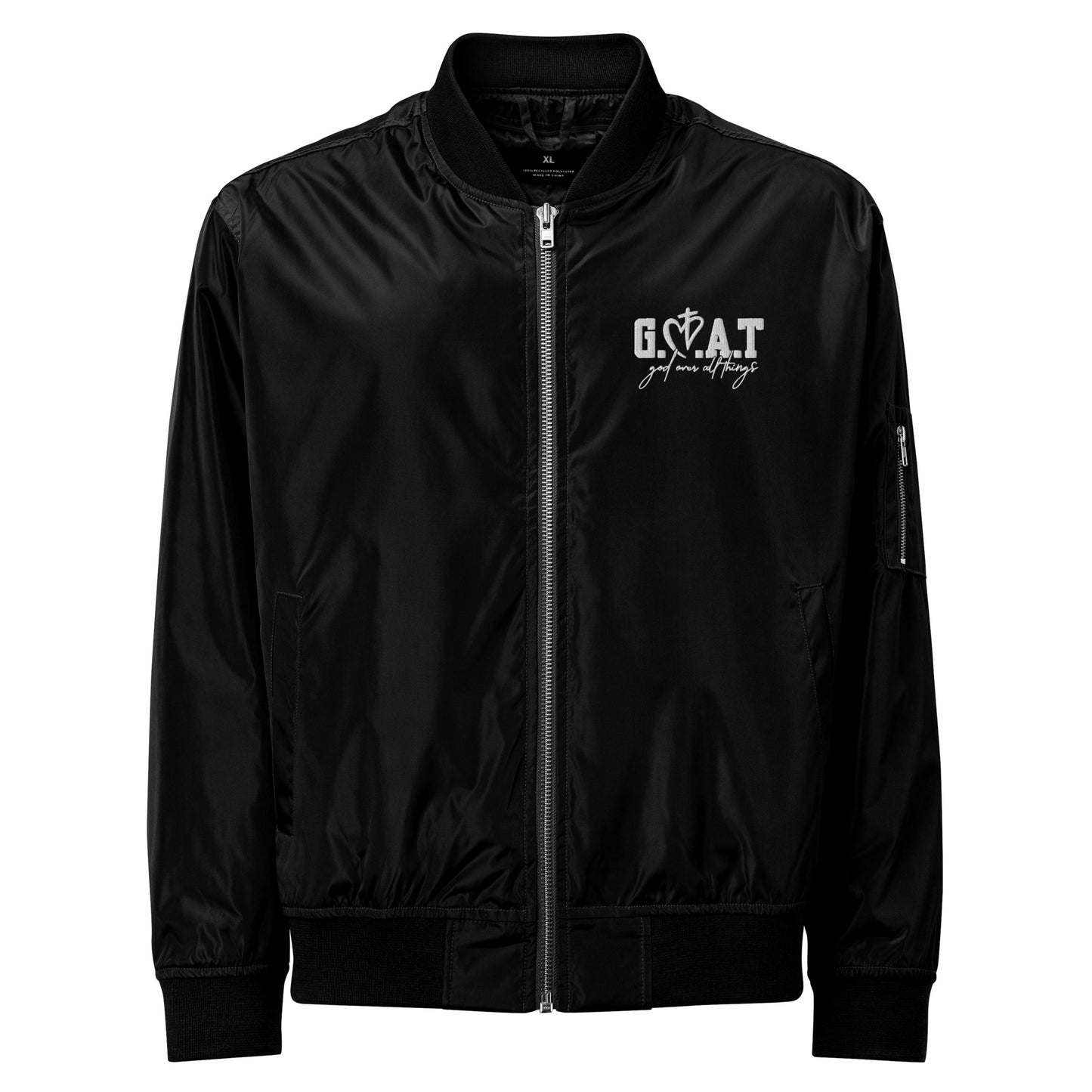 GOAT God Over All Things Premium recycled bomber jacket