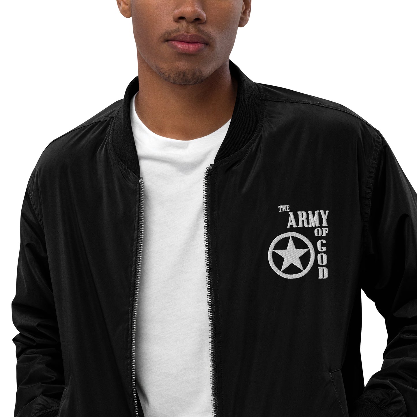 The Army Of God Unisex Christian Premium recycled bomber jacket