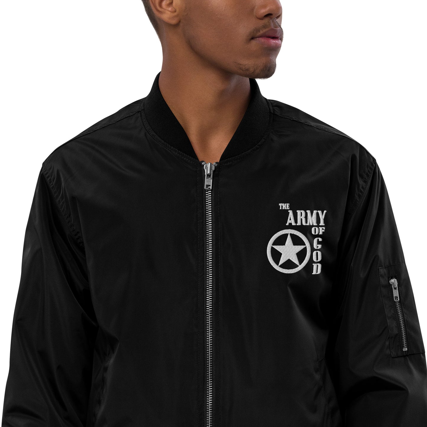 The Army Of God Unisex Christian Premium recycled bomber jacket