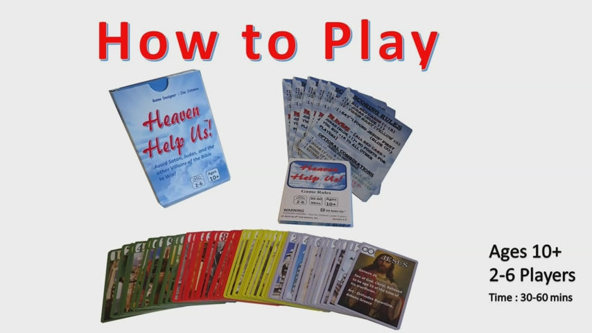 Heaven Help Us Family Game with Bible Theme  Fun Competitive and Educational Ages 10 Teens Adults  A