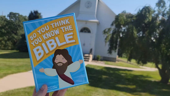 SO YOU THINK YOU KNOW THE BIBLE  A Fun Bible Trivia Game for Families Fellowships and Bible Study  A Great Christian Gift