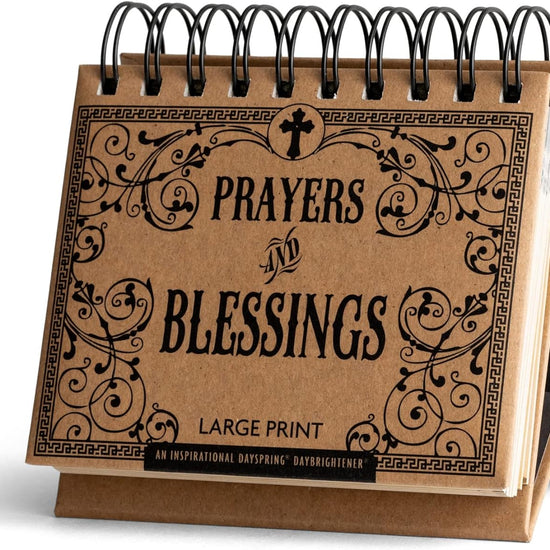 Prayers and Blessings Christian Flip Perpetual Calendar
