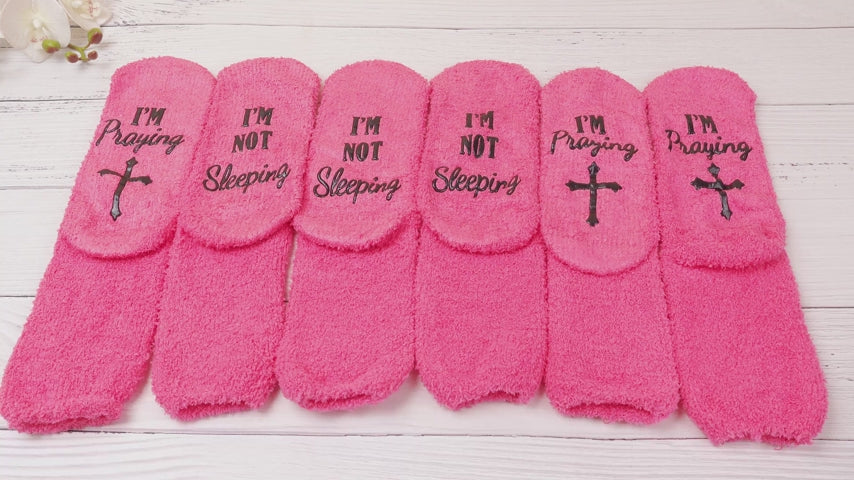 12 Pairs Im Not Sleeping Im Praying Funny Christian Socks Christian Gift Idea