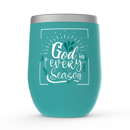 God In Every Season Stemless Wine Tumblers 12oz