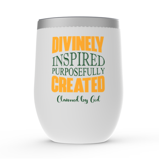Divinely Inspired Purposefully Created Stemless Wine Tumblers 12oz