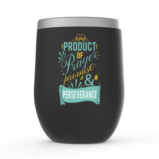 Product Of Prayer Promise & Perseverance Stemless Wine Tumblers 12oz
