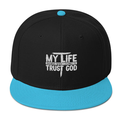 My Life Changed When I Learned To Trust  Adult Christian Snapback Hat