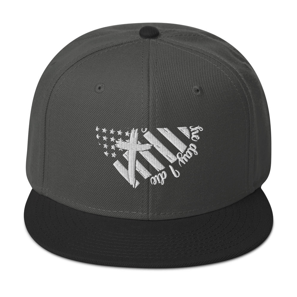 Jesus Till The Day I Die Adult Christian American Patriotic Snapback Hat