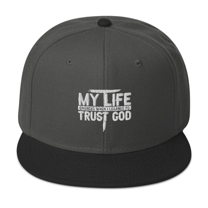 My Life Changed When I Learned To Trust  Adult Christian Snapback Hat