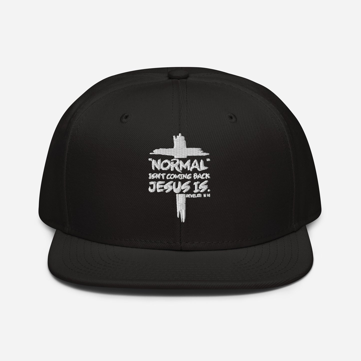 Normal Isn't Coming Back Jesus Is Adult Christian Snapback Hat